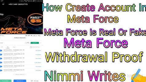 How Make Account On Meta Force Decenterlized System Meta Force Real Or