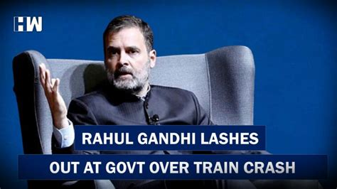 Rahul Gandhi Attacks Centre Over Odisha Train Accident Articles