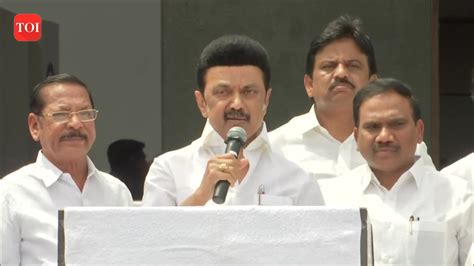 “it Was Done By Bjp” Says Tamil Nadu Cm Mk Stalin On Raid At Ponmudis