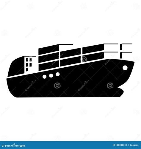 Cargo Ship Icon Stock Vector Illustration Of Shipment 126088315