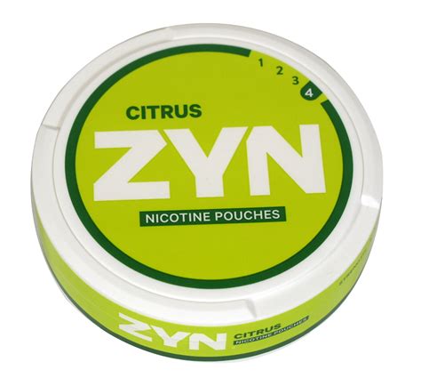 Zyn Tobacco Free Nicotine Pouch Citrus 6mg Can