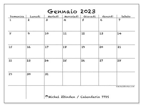 Calendario Gennaio 2023 Da Stampare 53ds Michel Zbinden Ch Riset