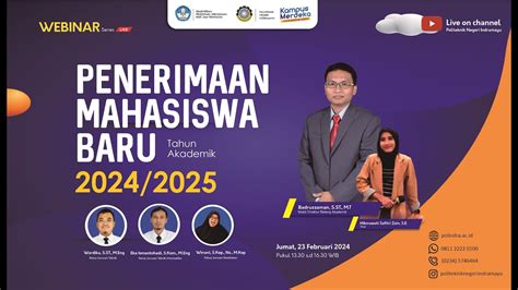 LIVE WEBINAR PENERIMAAN MAHASISWA BARU TAHUN AKADEMIK 2024 2025 YouTube