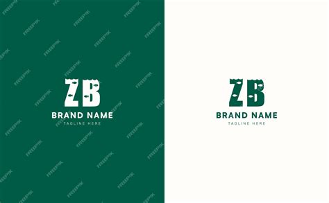 Premium Vector Zb Letters Vector Logo Design