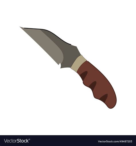 Army Military Knife Cartoon Royalty Free Vector Image