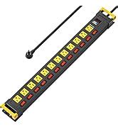 Amazon Crst Outlets Heavy Duty Power Strip Metal Surge