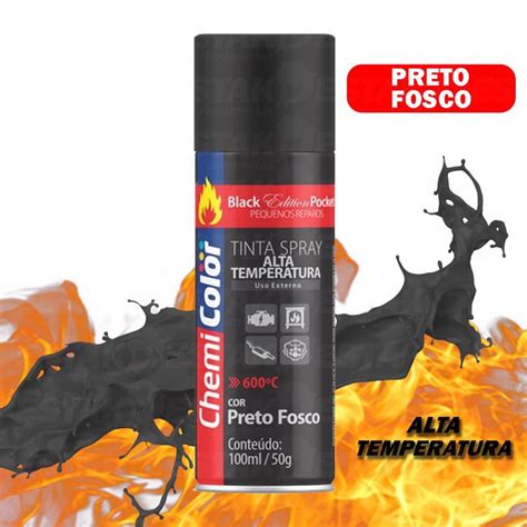 Tinta Spray Uso Geral Interno E Externo Alta Temperatura Chemicolor