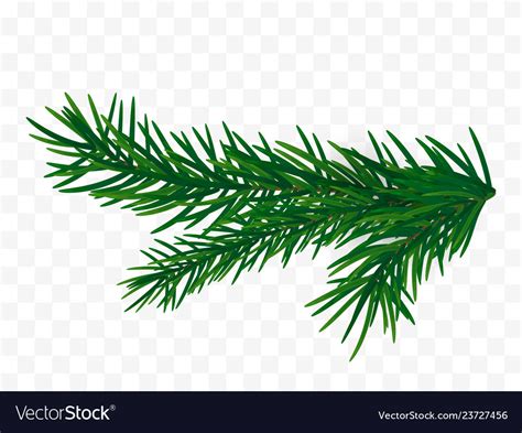 Christmas Branch Tree Vector Clipart