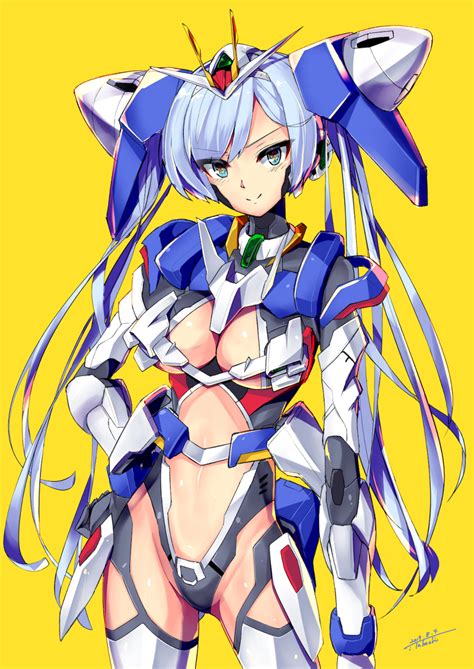 [ ガンダム] [ms少女]ダブルオーガンダム娘 Ver 2019 I Takashiのイラスト Pixiv イラスト ガンダム