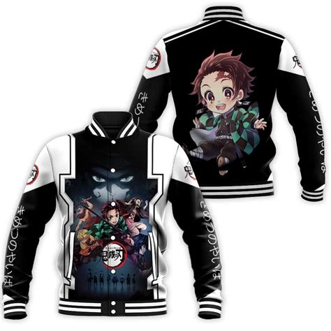 Kimetsu No Yaiba Anime Tanjiro Kamado Baseball Jacket