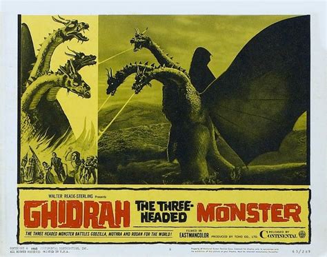 Ghidrah The Three Headed Monster B Theater Poster Archive