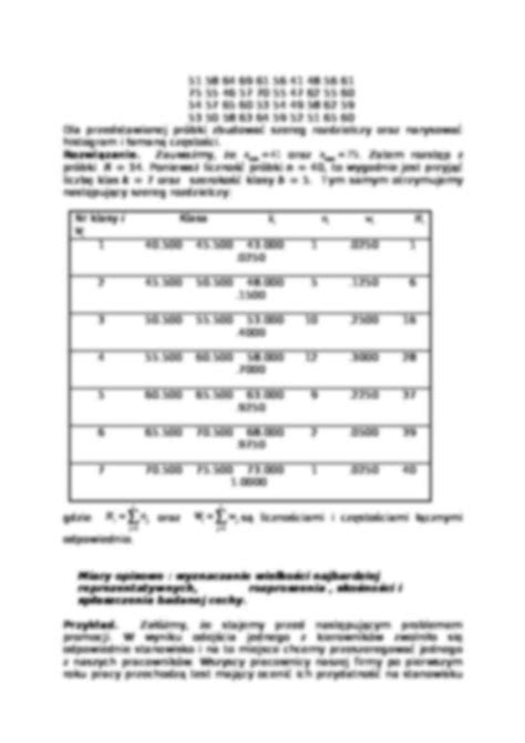 Elementy Statystyki Opisowej teoria przykłady Notatek pl