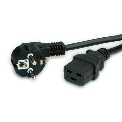 CABLE DE ALIMENTACION SCHUKO IEC320 C19 16A NEGRO 3 0 METROS