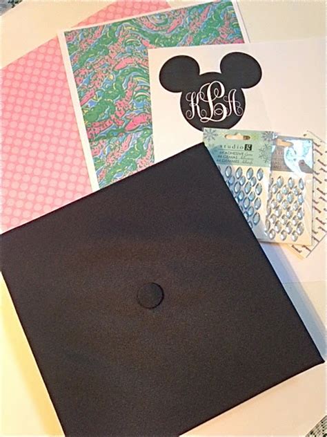 Lilly Pulitzer Disney Monogram Graduation Cap Diy Sugar Spice And Sparkle