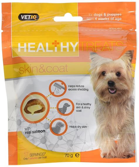 Vetiq Healthy Treats Skin And Coat For Dogs And Puppies 70g Pack Of 6