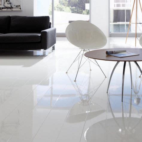 High Gloss MAX 8mm White High Gloss Laminate Flooring C500 With