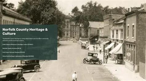 Norfolk County Heritage and Culture launches new streamlined website ...