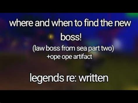 Where And When To Find The New Boss Law Boss Legends Re Written Ope