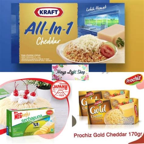 Jual Keju Blok Meg Japan Kraft All In One Prochiz Gold Cheese Cheddar