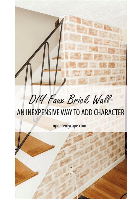 How To Create A Faux Brick Accent Wall Artofit