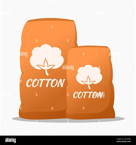 Organic Cotton In Sack Bag Stock Vector Image And Art Alamy