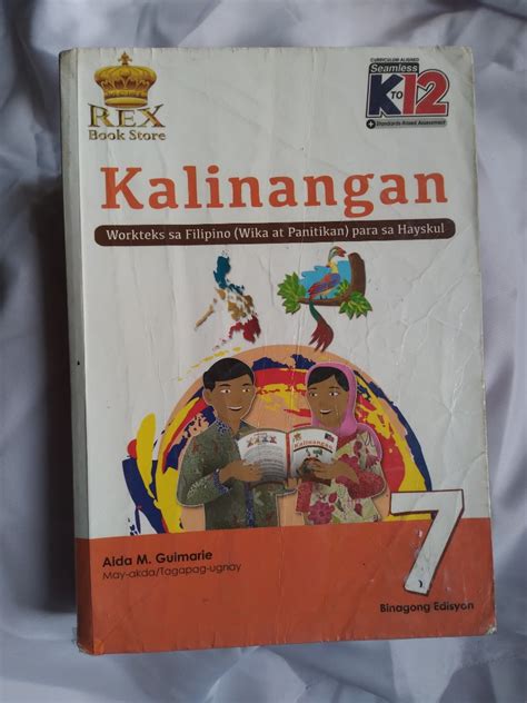 Kalinangan Wika At Panitikan Grade 7 Hobbies And Toys Books