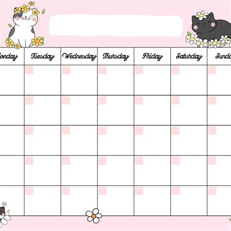 Cat Calendar - Etsy