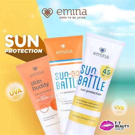 Jual Emina Sun Protection SPF 30 PA 60mL Emina Sun Battle SPF 45