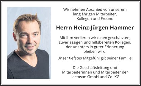 Traueranzeigen Von Heinz J Rgen Hammer Trauer Kleinezeitung At