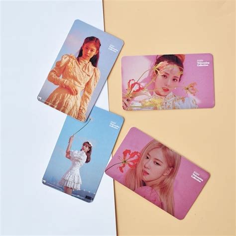 Ready Stock 4pcs Set BLACK PINK Welcoming Collection Photocards