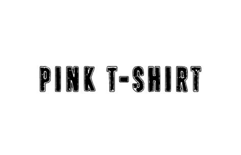 Pink T-shirt Font Free Download | Fonty Fonts