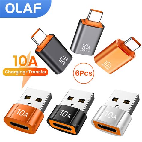 10A USB 3 0 Type C Data Adapter Type C OTG USB C Male To USB