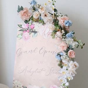 Blush White And Light Blue Wedding Archway Flower Pastel Pink And