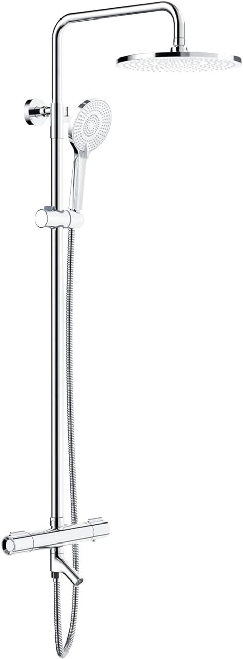 Rainsworth Columna de ducha con termostato para bañera rociador de