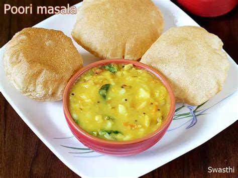 Poori Masala Poori Curry Swasthis Recipes