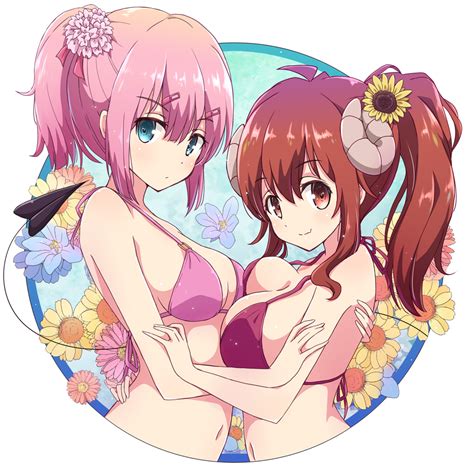 Yoshida Yuuko And Chiyoda Momo Machikado Mazoku Drawn By Mel Melty