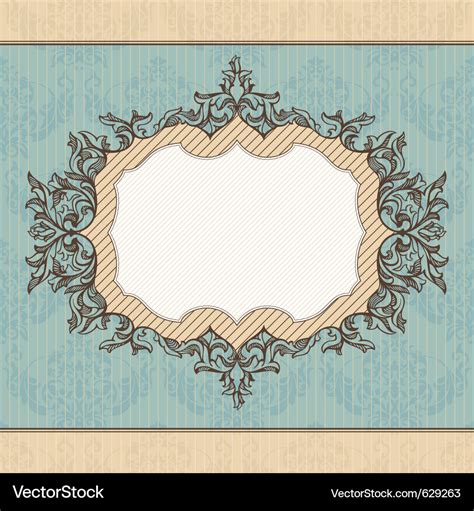 Abstract Retro Royal Vintage Frame Royalty Free Vector Image