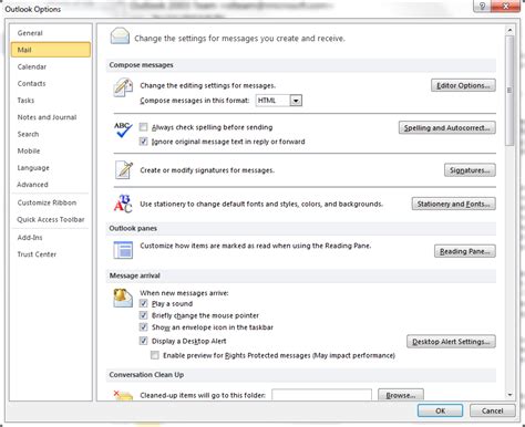 Change font size in outlook mail folders - gagasweed