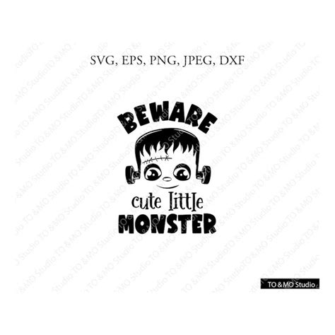 Cute Little Monster SVG, Monster Svg, Halloween Svg, Franken - Inspire ...