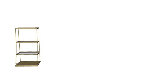 Fittings Metal 3 Tier Shelf 3d Warehouse