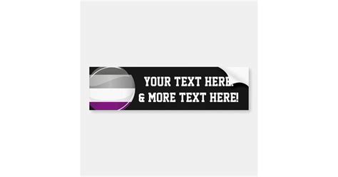 Round Glossy Asexual Pride Flag Bumper Sticker Zazzle