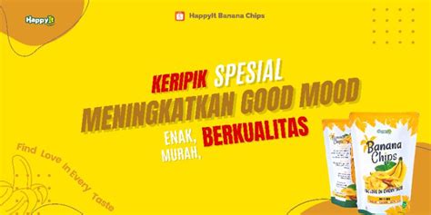 Produk Happyit Banana Chips Shopee Indonesia