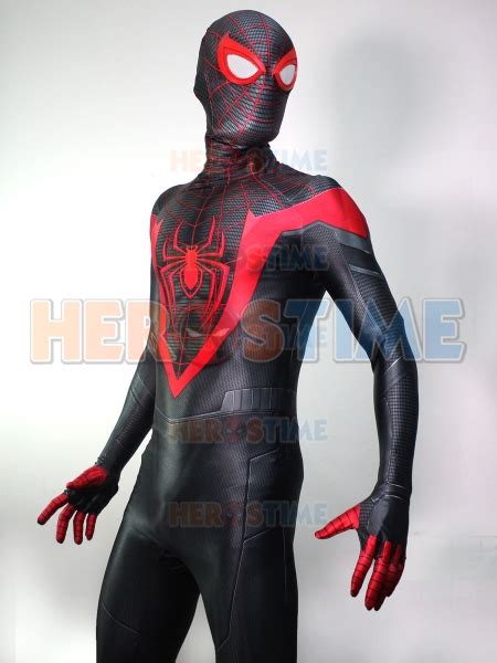 Traje De Cosplay De Spider Miles Morales PS5