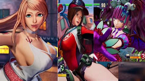 KOF Girls Sylvie RyonaUltimate Sylvie VS Claire Sexy B Jenet Sylvie