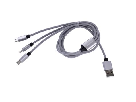 Tekmee Ladekabel Usb Auf Lightning Usb C Micro Usb 3 In 1 1m Gr