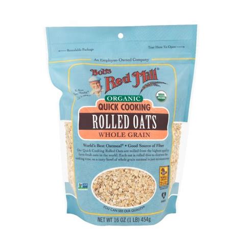 Organic Quick Cooking Rolled Oats Bob S Red Mill Natural Foods