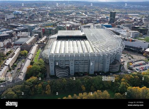 An Aerial View Of St James Park Home Of Newcastle United In Newcastle