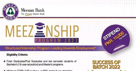 Meezan Bank Paid Internship Meezanship Program 2023 Apply Now