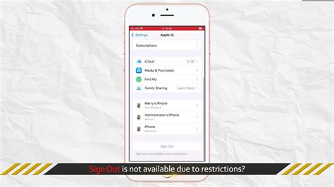 Fix Sign Out Is Not Available Due To Restrictions Ios 15 Sign Out