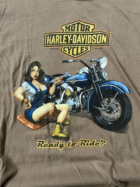 Vintage 2009 Harley Davidson Pin Up Girl Tee Grailed